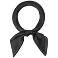 thumbnail image 1 of Bufandas de mujer de 70 cm, pañuelo cuadrado puro de Color liso liso, pañuelo para el cuello, pañuelo para el cuello Negro 70x70cm/27.56x27.56"(LxW), 1 of 5