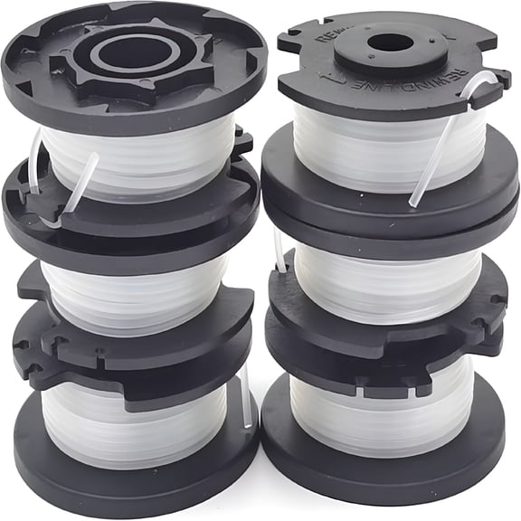 ZEPARO 0.065" 16 Feet String Trimmer Line,20V Max Weed Wacker String Trimmer Spool Replacement,6 Pack