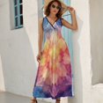 thumbnail image 2 of Kaleidoscope Mandala Colorful Floral Boho Pattern Design Sleeveless Dress Summer Clothes for Women Women's Clothing 2025, 2 of 7