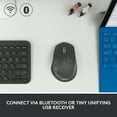 thumbnail image 4 of Logitech M720 Triathlon Multi-Device Wireless Mouse, Bluetooth, USB Unifying Receiver, 1000 DPI, 6 Programmable Buttons, 2-Year Battery, Compatible with Laptop, PC, Mac, iPadOS, 4 of 11