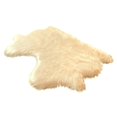thumbnail image 4 of Lambzy Dynasty Natural 2-Pelt Luxury Long Wool Sheepskin Shag Rug Light Beige N/A, 4 of 5
