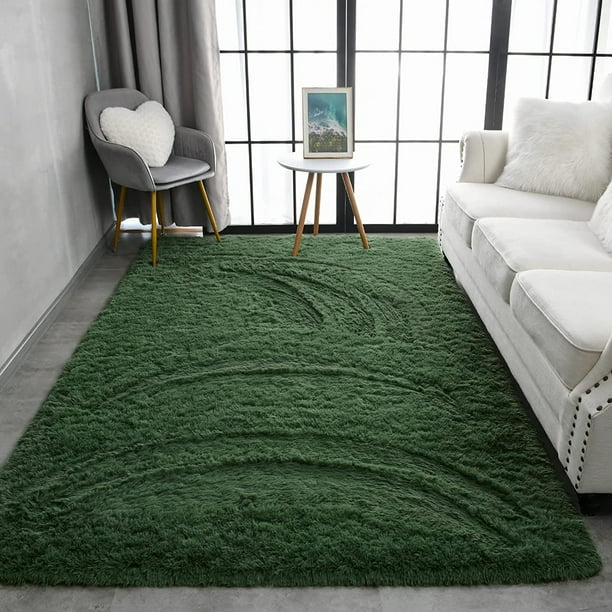 Lochas Fluffy Soft Shag Carpet Rug for Living Room Bedroom Big
