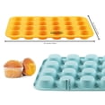 thumbnail image 2 of Mini molde para magdalenas VRUIFA de silicona, 24 tazas, libre de BPA, apto para lavavajillas, 2 of 8