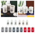 thumbnail image 2 of 1200ml Sugar Set Storage Jars Bottles Container Tins - White, 2 of 9