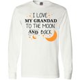 thumbnail image 3 of Inktastic I Love My Grandad To The Moon and Back Long Sleeve T-Shirt, 3 of 5