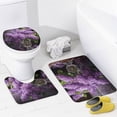 thumbnail image 4 of 4Pcs Classical Lilacs Waterproof Shower Curtain Sets for Bathroom,Natural Purple Flower Modern Bathroom Decor Set with Shower Curtain and Rugs and Accessories, 4 of 8