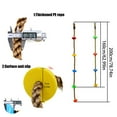 thumbnail image 3 of WHEANG Colorful Climbing Rope 6.5ft With 5 Knotted Foot Kids Rope For Slackline Obstacle Course Accessories Kids Swing Set Backyard Play, 3 of 4