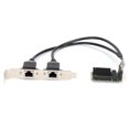 thumbnail image 1 of Card Mini PCI-E Ethernet Networks Card Adapter Gigabit Dual RJ45 Port for  82583V, 1 of 8