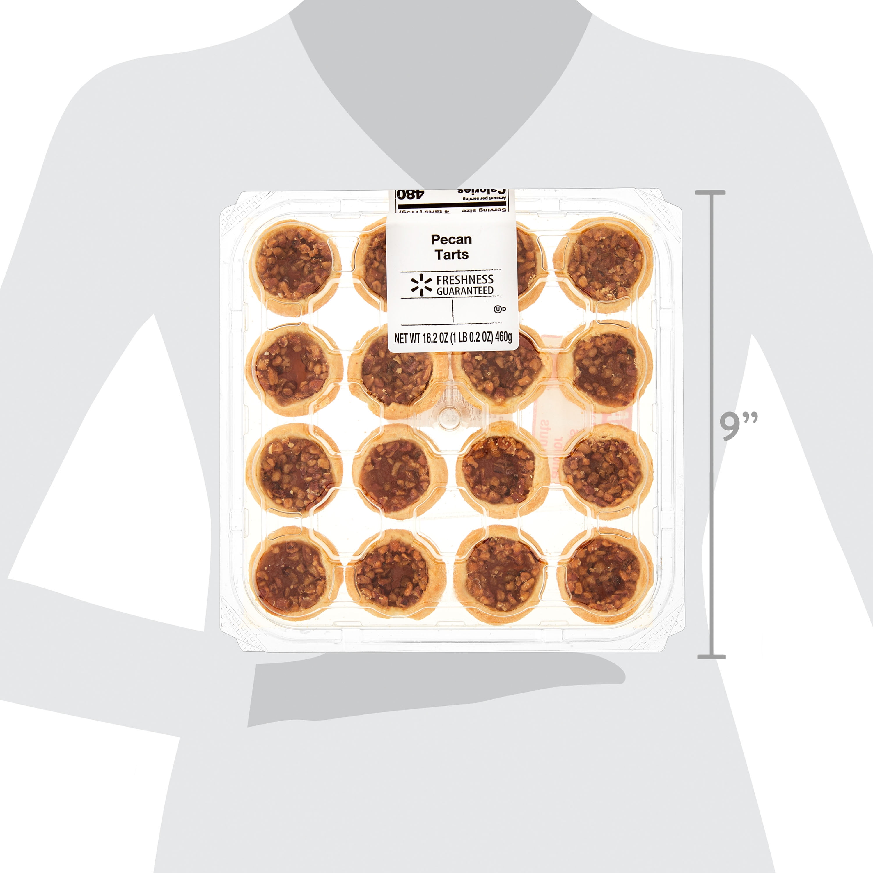 Freshness Guaranteed Pecan Tarts, 16.2 oz, 16 Count (Bakery Fresh, Sweet Dessert)