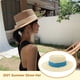 thumbnail image 5 of Sombrero de paja Sonducket Beige Azul NO7 para acampar y playa, 5 of 6
