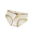 thumbnail image 2 of Qarigey Ropa interior elástica para mujer, calzoncillos de algodón para niña, bragas transpirables que absorben la humedad, ropa interior diaria Ropa interior amarillo claro METRO Qarigey AP000432-26, 2 of 6