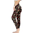thumbnail image 3 of DISNIMO Skull Rose Printed High Waisted Yoga Pants for Women, Breathable Workout Leggings Tummy Control, Soft Yoga Pants Leggings for Workout Sport, Black, XS, 3 of 6