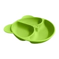 thumbnail image 1 of SMihono Children's Silicone All-in-One Divided Dinner Plate with Suction Cup, Bear Design, 1 of 2
