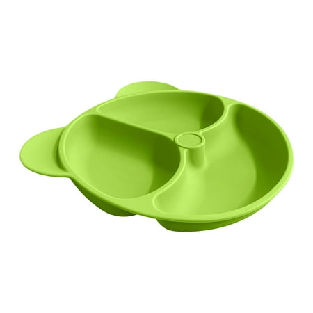 

Kehuoyezai Children s Silicone Dinner Plate All-in-one Divided Food Supplement Suction Cup Bowl Tableware