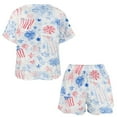 thumbnail image 3 of 4th of July Print Women'S Pajamas Set Summer Sleepwear Sets 2 Piece Lounge Set, 3 of 7