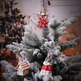 thumbnail image 5 of D-GROEE Small Christmas Figurines Miniature PVC Statue Decorations Christmas Mini Resin Ornaments Christmas Tree Hanging Ornaments Angle Snow Houses Ornament, 5 of 8