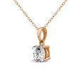 thumbnail image 2 of 1 1/2 Carat | 14K Rose Gold | IGI Certified Lab Created Diamond Solitaire Pendant Necklace | F-G Color, VS1-VS2 Clarity Friendly Diamonds, 2 of 5
