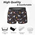 thumbnail image 2 of Men's Boxer Briefs, Cartoon Cute Elk Deer Christmas Soft Comfy Mens Underwear Boxer Briefs Breathable With Widen Waist, 2 of 7