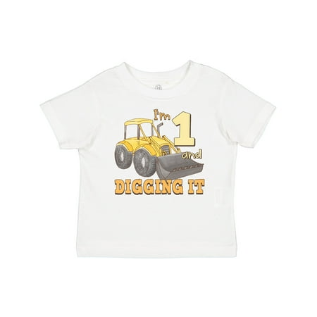

Inktastic I m 1 and Digging It Bulldozer Gift Baby Boy or Baby Girl T-Shirt