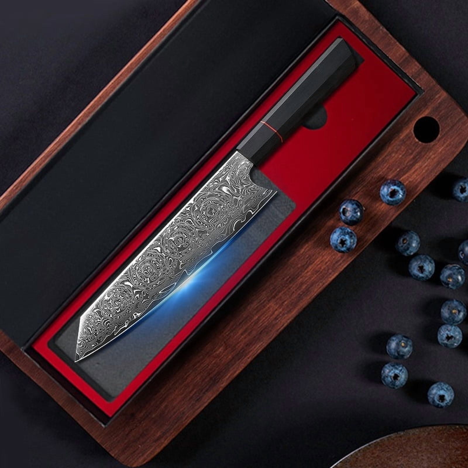 Japanese VG10 Damascus Steel Chef Knife Set, with Gift Box, Ultra Sharp Cooking Cutlery for Home Use