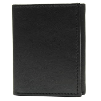 George Men's Crunch Trifold Leather Wallet with Flip ID, Bill