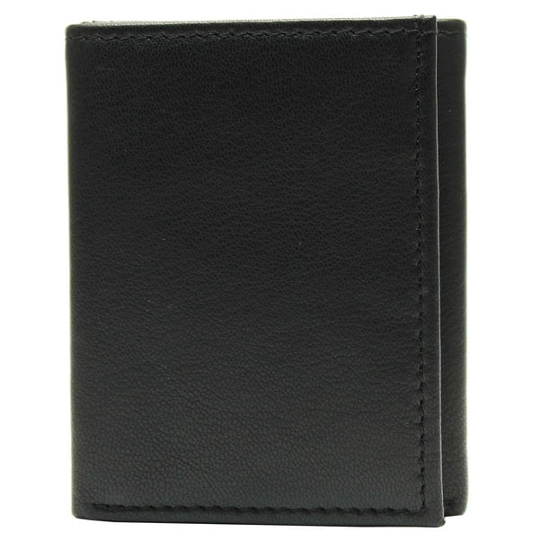 Men's Trifold Black Wallet