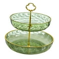 thumbnail image 5 of Fiocias Cake Stand 2 Tier Fruit Snack Plates Dinner Table Display Plate Serving Tray for Green, 5 of 7