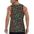 thumbnail image 3 of Haiem Strawberry Men Workout Tank Top Gym Bodybuilding Sleeveless Muscle T Shirts Athletic Tank Breathable Workout Shirt-XX-Large, 3 of 9
