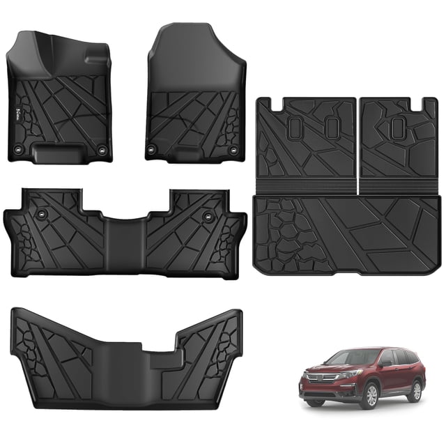 Alfombrillas KARPAL para Honda Pilot 2016-2022, 8 plazas, TPE