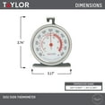 thumbnail image 3 of Taylor Classic Series Large Dial Stainless Steel Analog Display Oven Thermometer, 3 of 8