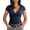 Navy, variant on Plain T Shirts for Women Women V Neck Short Sleeve Basic Solid T Shirt Navy L