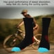 thumbnail image 2 of Whataatahia Calcetines deportivos unisex transpirables para ciclismo, para correr, escalar, deportes al aire libre, negro y rojo, 2 of 8