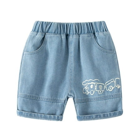 

NOKIO Boys Summer Denim Shorts Boys Summer Casual Shorts Toddler Boys Shorts Summer Denim Pants Shorts Pocket Casual Outwear Fashion For Children Clothing Boys Lightweight Lounge Shorts