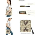 thumbnail image 3 of ZUXONGSY Tribal Eagle Print Multifunctional Crossbody Handbag with Leather Wallet for Women, Multipurpose Bucket Bag Tote Purse Set for Dating Business, 3 of 4
