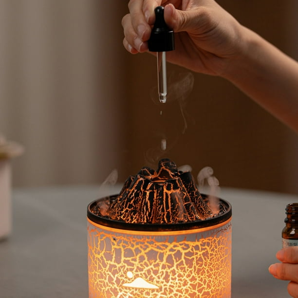 Viflosae Clearance Aromatherapy Essential Oil Diffuser, 180ml Cool Mist Diffuser/Humidifier With Flame & Volcano 2 Mist Mode, For Bedroom,Office, Timer & Auto Shut-Off, Gift Deals Flyer
