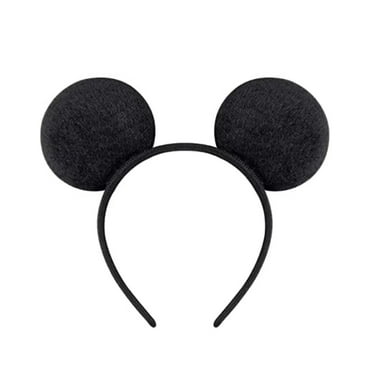 Mickey Minnie Ears Headband, Black Silver Mickey ears no bow diy Minnie, Ears for boy, Bulk Mickey Ears (4 inch Mickey)