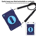 thumbnail image 2 of Shockproof Protective Case for Samsung Galaxy Tab A11 8.7" 2025(SM-X130/X135), Rugged Heavy Duty Cover with 360° Rotating Kickstand, Adjustable Shoulder Strap,Blue,For Galaxy Tab A11, 2 of 8