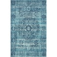 thumbnail image 1 of Unique Loom Tapis de Tradition 5' x 8' Rectangle Turquoise/bleu Marine, 1 of 1