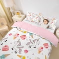 thumbnail image 2 of Metsweet Cute Magic Horse Duvet Cover King, Dessert Ice Cream Cake King Bedding,Pink Reversible,3 Pieces,1 Duvet Cover and 2 Pillowcases, 2 of 6