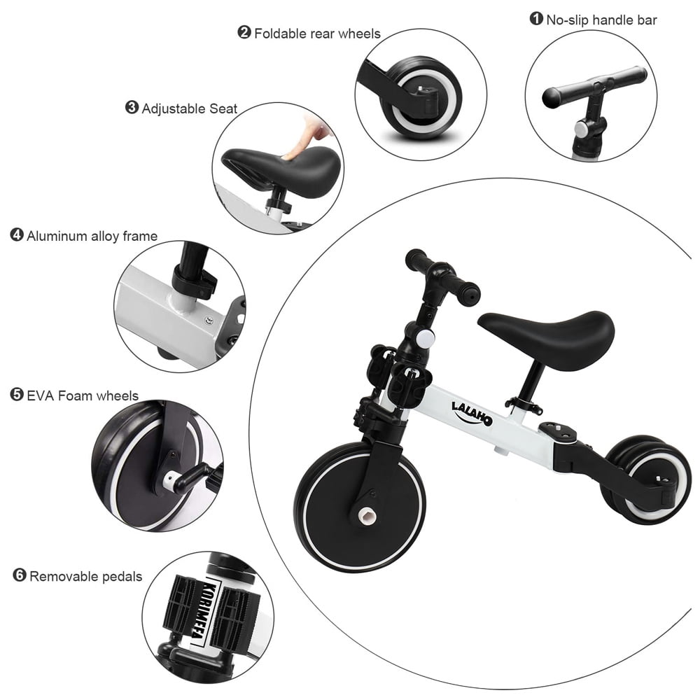 3 in 1 Kids Tricycle for 1-4 Year Olds, Toddler Bike Kids Trike for Balance Training 3 in 1 Kids Tricycle for 1-4 Year Olds, Toddler Bike Kids Trike for Balance Training