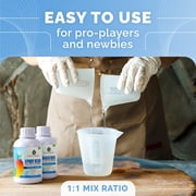 CRAFT RESIN 34 oz Crystal Clear Epoxy Resin Kit - Food Safe & UV Resistant for DIY Art, Wood, Jewelry Making, Coasters, Molds Casting Resin Epoxy - Low Viscosity, Self Leveling for Beginners & Pros