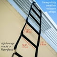 thumbnail image 5 of Made in USA Rope Ladder 13 ft | Hanging Ladder for Kids or Adults | Fire Escape Ladder for 2 Story Homes | Carabiners Incl., 5 of 8