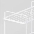 thumbnail image 4 of 2 Tier Space Saving Vanity Organizer Rust Resistant Steel Construction Countertop Cabinet Storage for Bathroom Canisters Bottles Washcloths with Top Handles, 4 of 5