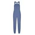 thumbnail image 4 of Rutainlusire Solid Color Overalls for Women Summer Casual Leggings Jumpsuit, 4 of 7