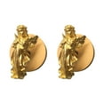 thumbnail image 2 of Lipstore 2x Key Hooks Brass Decorative Door Hooks for Hanging Keys Baseball Caps Bags Left, 2 of 8