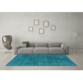 thumbnail image 3 of Ahgly Company Indoor Rectangle Oriental Light Blue Industrial Area Rugs, 2' x 4', 3 of 4