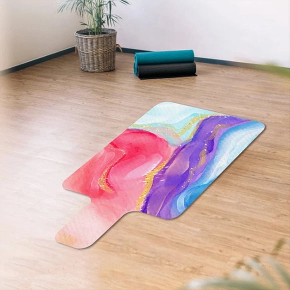 Pilates Core Mattress Sweat-Absorbent and Non-Slip Home Fitness Yoga Mat for Balance Training and Pilates Workouts B