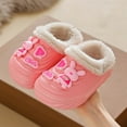 thumbnail image 2 of Gvdentm House Slippers for Kids Kids Slippers Boys Girls Warm Winter House Slippers Big Little Kids Non-Slip Soft Plush Memory Foam Home Shoes for Indoor Outdoor(Pink,12), 2 of 7