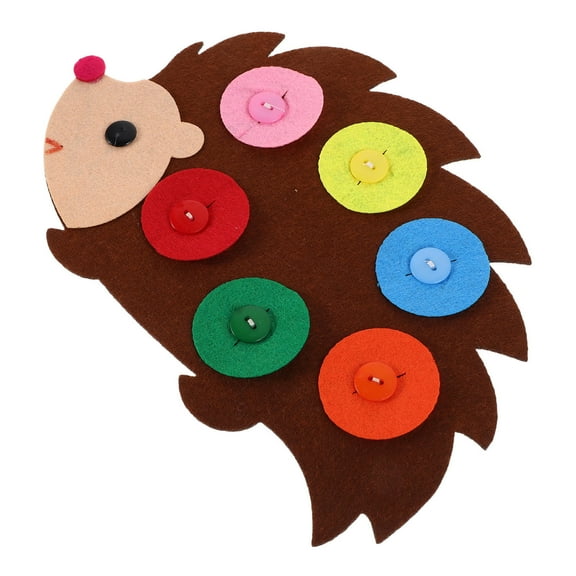 WORGEOUS Button Art Toy Toddlers Diy Felt Craft Kit Promotes Fine Motor Skills For Preschool Activities Parent Child Interaction