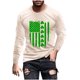 thumbnail image 2 of Blusas y camisas de manga larga y cuello redondo para hombre, camisetas casuales con estampado de moda y cuello redondo, blusas de licra de manga corta para hombre., 2 of 5